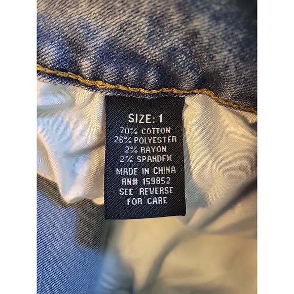 Fire & Rain Blue Denim Wide Leg Cargo Jeans Junior Women's 1 Stretch - Picture 13 of 13